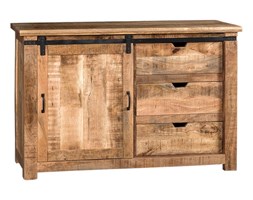 Komoda industrialna z litego drewna mango Barton
