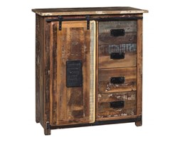 Komoda z drewna z recyclingu Rail 1 drzwi