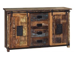 Komoda z drewna z recyclingu Rail 2 drzwi