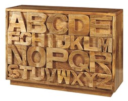 Komoda z litego drewna akacja Word 4 szuflady