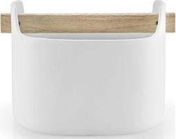 Pojemnik niski 15 cm biały