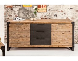 Komoda 180 cm akacjowy szary teak 36771