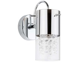 Kryształowa LAMPA ścienna MARQU MBM1636/1A Italux kinkiet OPRAWA tuba crystal chrom przezroczysta