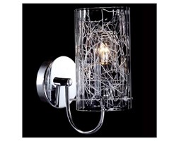 Tuba LAMPA ścienna IBIZA MBM1903/1 Italux kinkiet OPRAWA z wzorkami chrom przezroczysta