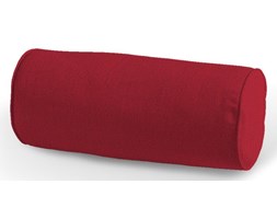 Dekoria Poduszka wałek prosty, czerwony szenil, Ø16 × 40 cm, Chenille