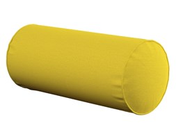 Dekoria Poduszka wałek prosty, żółty , Ø16 × 40 cm, Loneta
