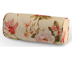 Dekoria Poduszka wałek prosty, duże kwiaty na kremowym tle, Ø16 × 40 cm, Londres