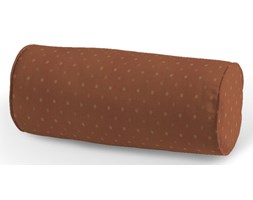 Dekoria Poduszka wałek prosty, kropki ceglano-złote, Ø16 × 40 cm, Wyprzedaż do -50%