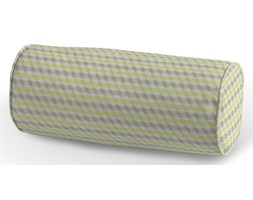 Dekoria Poduszka wałek prosty, przestrzenny wzór w zielono-brązowej kolorystyce, Ø16 × 40 cm, Wyprzedaż do -50%