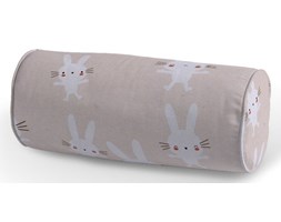 Dekoria Poduszka wałek prosty, zajączki, pudrowy róż, Ø16 × 40 cm, Apanona do -50%