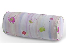 Dekoria Poduszka wałek prosty, kolorowe zwierzątka na tęczowym tle, Ø16 × 40 cm, Apanona do -50%