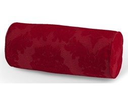 Dekoria Poduszka wałek prosty, bordowy, Ø16 × 40 cm, Damasco