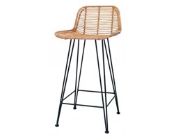 STOŁEK BAROWY RATTANOWY NATURALNY