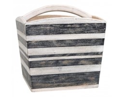 DRWENIANY KOSZYK Z UCHWYTEM W PASKI