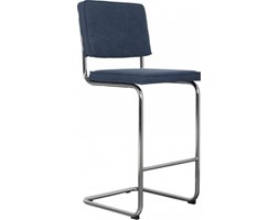 STOŁEK BAROWY RIDGE VINTAGE NIEBIESKI - ZUIVER