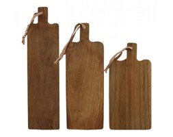 Komplet 3 desek tekowych - HK LIVING