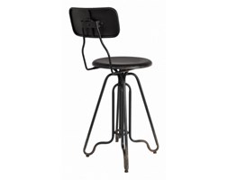 STOŁEK BAROWY OVID CZARNY