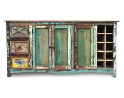 Indiagrande -  Komoda wykonana w 100% ręcznie z drewna odzyskanego ze starych domów i łodzi pochodzenia indyjskiego. Drewno odzyskane