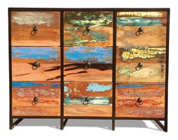 Indiakira - Komoda wykonana w 100% ręcznie z drewna odzyskanego ze starych domów i łodzi pochodzenia indyjskiego. Drewno odzyskane