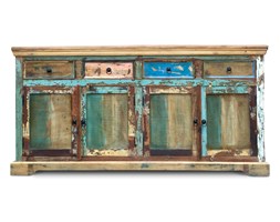 Indialupa - Komoda wykonana w 100% ręcznie z drewna odzyskanego ze starych domów i łodzi pochodzenia indyjskiego. Drewno odzyskane