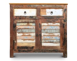 Indiasoho - Komoda wykonana w 100% ręcznie z drewna odzyskanego ze starych domów i łodzi pochodzenia indyjskiego. Drewno odzyskane