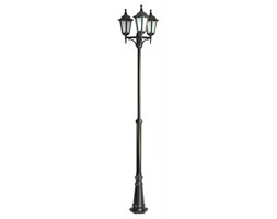 RETRO CLASSIC lampa stojąca 3 x 60W E27 słupek ogrodowy metalowy czarny stylowy latarnia SUMA OGMWN 3