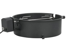 vidaXL Rożen z pierścieniem, 47 cm, czarny