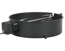 vidaXL Rożen z pierścieniem, 57 cm, czarny