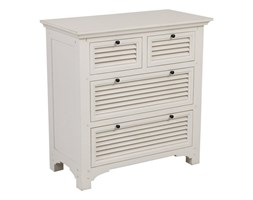 HomeHood Komoda drewniana biała Venitiennes 1 wąska