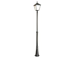 RETRO SQUARE lampa stojąca 1 x 60W E27 słupek ogrodowy metalowy czarny stylowy duży SUMA OGMWN 1 BD KW