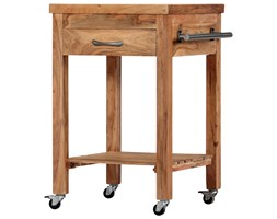vidaXL Wózek kuchenny, 58 x 58 x 89 cm, lite drewno akacjowe