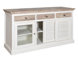 HomeHood Komoda 3-drzwiowa Bristol White