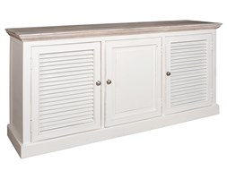 HomeHood Komoda szeroka 3-drzwiowa Bristol White