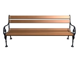 Ławka ogrodowa BASTER Wiedeńska palisander 0109