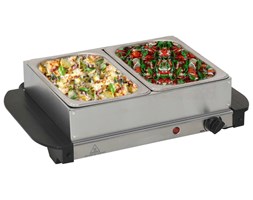 vidaXL Bemar ze stali nierdzewnej, 200 W, 2 x 1,5 L