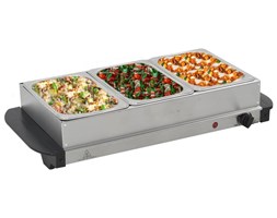 vidaXL Bemar ze stali nierdzewnej, 200 W, 3 x 1,5 L