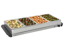 vidaXL Bemar ze stali nierdzewnej, 400 W, 4 x 2,5 L