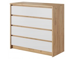 Komoda z szufladami praktyczna solidna dąb biały