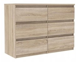 Komoda do salonu lu sypialni 6 szuflad dąb sonoma