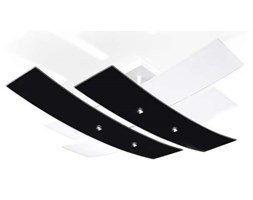 Plafon LAMPA sufitowa SOL SL.199 OPRAWA szklana biała czarna