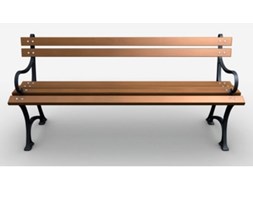 Ławka ogrodowa BASTER Królewska palisander 0120