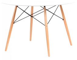 Stół okrągły do jadalni 120cm D2 DTW biały kod: 5902385713153