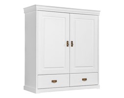 Biała drewniana sosnowa bieliźniarka Toskania