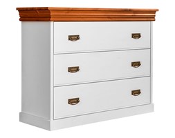 Komoda szufladowa biała bejca Toskania 3S