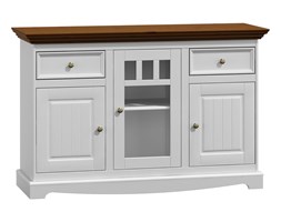 Komoda Belluno Elegante 3D biała / orzechowy