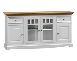 Komoda Belluno Elegante 4D biała / dąb