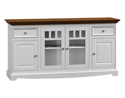 Komoda Belluno Elegante 4D biała / orzech