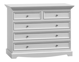 Komoda biała 5 szuflad Belluno Elegante