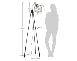 Lampa podłogowa CORDOBA czarna