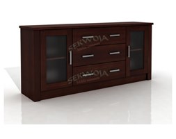 Komoda sosnowa FADO 2D/3S XL + szyba